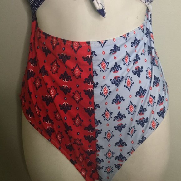One Piece Red/White/Blue Swimsuite - Item#88 - Picture 5 of 9